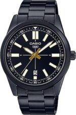 Casio Collection Casual Date - Full Black (MTP-VD02B-1EUDF) Men's Watch