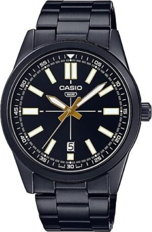 Casio Collection Casual Date - Full Black (MTP-VD02B-1EUDF) Men's Watch