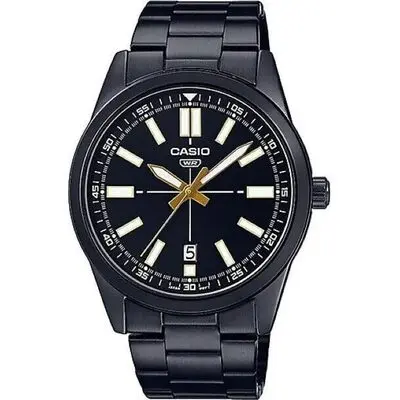 Casio Collection Casual Date - Full Black (MTP-VD02B-1EUDF) Men WATCHES