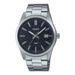 Casio Collection Date - Carbon Look - Black (MTP-VD03D-1AUDF) Men's Watch