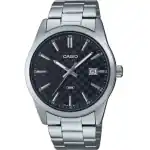 Casio Collection Date - Carbon Look - Black (MTP-VD03D-1AUDF) Men WATCHES