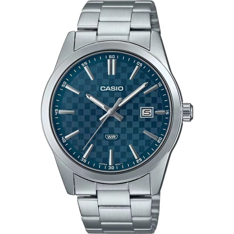 Casio Collection Date - Carbon Look - Petrol Blue (MTP-VD03D-2A2UDF) Men WATCHES