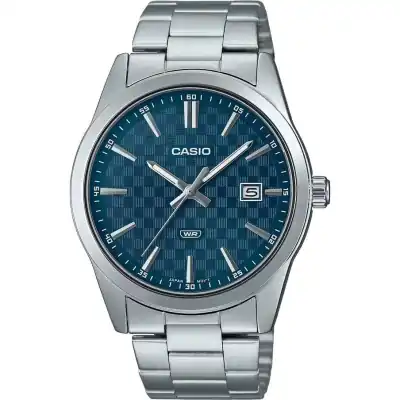 Casio Collection Date - Carbon Look - Petrol Blue (MTP-VD03D-2A2UDF) Men WATCHES