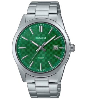Casio Collection date - carbon look - green (mtp-vd03d-3a1udf) Men's Watch