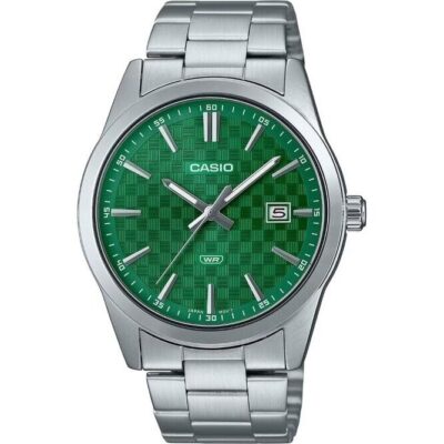 Casio Collection date - carbon look - green (mtp-vd03d-3a1udf) Men's Watch