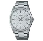 Casio Collection Date - Carbon Look - Silver (MTP-VD03D-7AUDF) Men's Watch