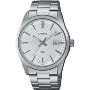 Casio Collection Date - Carbon Look - Silver (MTP-VD03D-7AUDF) Men WATCHES
