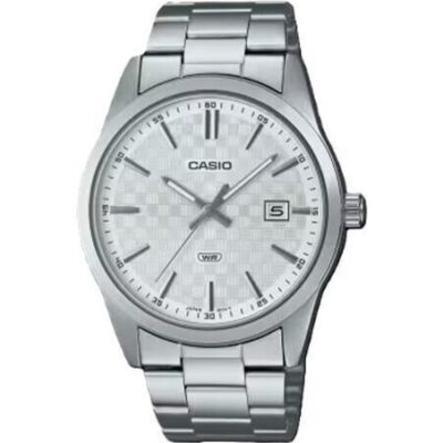 Casio Collection Date - Carbon Look - Silver (MTP-VD03D-7AUDF) Men WATCHES