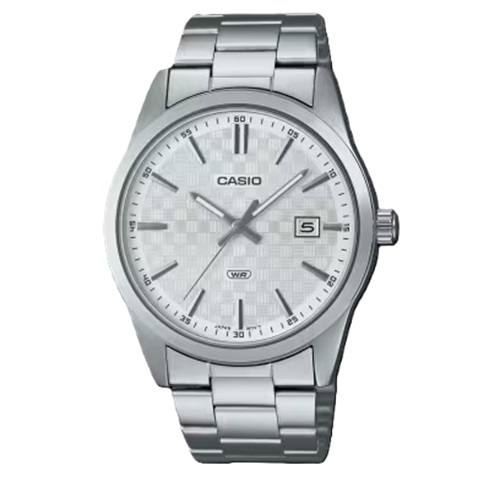 Casio Collection Date - Carbon Look - Silver (MTP-VD03D-7AUDF) Men's Watch