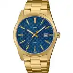 Casio Collection Date Gold - Carbon Look - Blue (MTP-VD03G-2AUDF) Men WATCHES