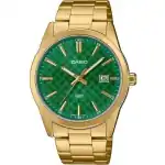 Casio Collection Date Gold - Carbon Look - Green (MTP-VD03G-3AUDF) Men WATCHES