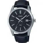 Casio Collection Date - Carbon Look - Silver & Black (MTP-VD03L-1AUDF) Men WATCHES