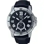 Casio Collection Diver Date Leather - Black (MTP-VD200L-1BUDF) Men WATCHES