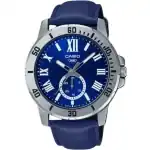 Casio Collection Diver Date Leather - Blue (MTP-VD200L-2BUDF) Men WATCHES