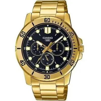 Casio Collection Diver Multifuction - Black (MTP-VD300G-1EUDF) Men WATCHES
