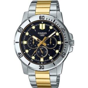 Casio Collection Diver Multifuction Steel&gold - Black (MTP-VD300SG-1EUDF) Men WATCHES