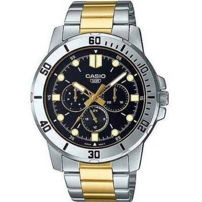 Casio Collection Diver Multifuction Steel&gold - Black (MTP-VD300SG-1EUDF) Men WATCHES