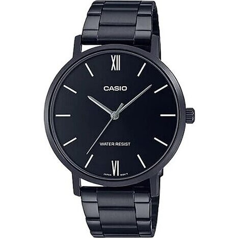 Casio Collection Minimal - Full Black (MTP-VT01B-1BUDF) Men's Watch Casio Collection Minimal - Full Black (MTP-VT01B-1BUDF) Men's Watch