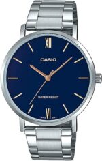 Casio Collection Minimal. Metal - Petrol Blue (MTP-VT01D-2BUDF) Men's Watch