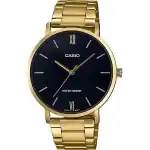 Casio Collection Minimal Gold - Black (MTP-VT01G-1BUDF) Men WATCHES