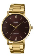 Casio Collection Minimal Gold - Brown (MTP-VT01G-5BUDF) Men's Watch