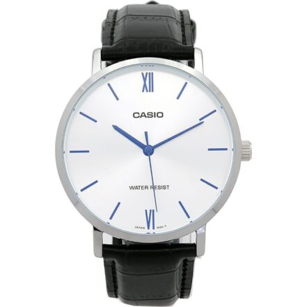 Casio Collection minimal, leather - black (mtp-vt01l-7b1udf) Men's Watch