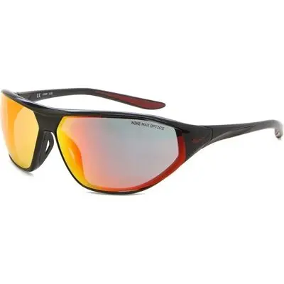Nike Sunglasses Aero Swift Black Red Mirror - Nike Max Optics Lenses (M_DQ0993-011 65-12-140) Unisex EYEWEAR