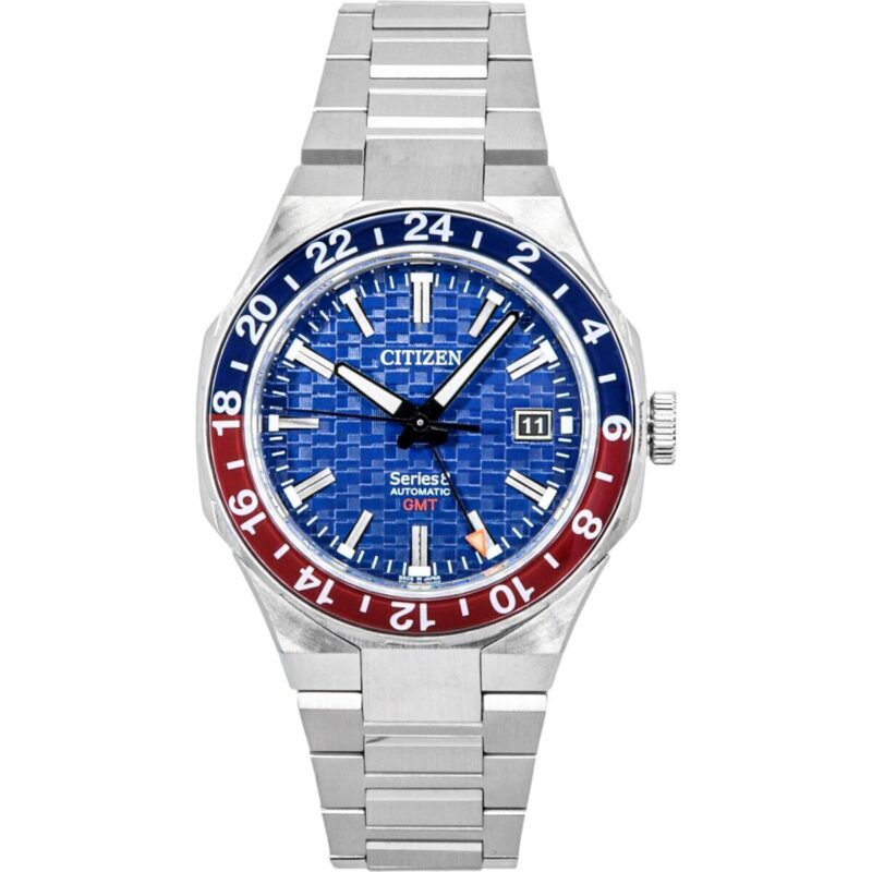 Citizen Series 8 880 GMT Stainless Steel Blue Dial Automatic NB6030-59L 100M Men's Watch