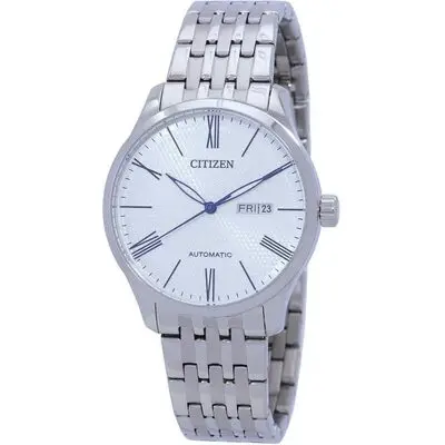 Citizen Stainless Steel White Dial Automatic NH8350-59B Men's Watch