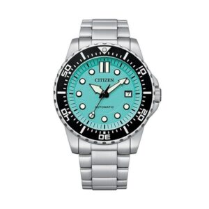 Citizen Urban Mechanical Stainless Steel Aqua Blue Dial Automatic NJ0170-83X 100M Men's Watch