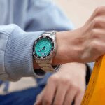 Citizen Urban Mechanical Stainless Steel Aqua Blue Dial Automatic NJ0170-83X 100M Men's Watch