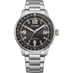 Citizen Urban Military Stainless Steel Black Dial Automatic NJ0190-51E 100M Men's Watch