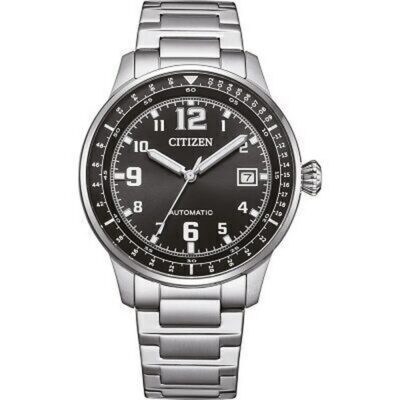 Citizen Urban Military Stainless Steel Black Dial Automatic NJ0190-51E 100M Men's Watch