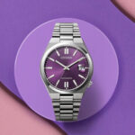 Citizen Tsuyosa Stainless Steel Sunray Purple Dial Automatic NJ0200-50W Men's Watch