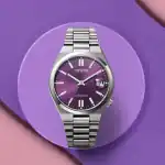 Citizen Tsuyosa Stainless Steel Sunray Purple Dial Automatic NJ0200-50W Men’s Watch - NJ0200-50W