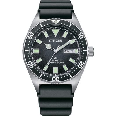 Citizen Promaster Rubber Strap Black Dial Automatic Diver's NY0120-01E 200M Men's Watch
