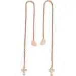 Amen Cuore Croce Cristalli Rose Gold (OABR2) Unisex JEWELRY