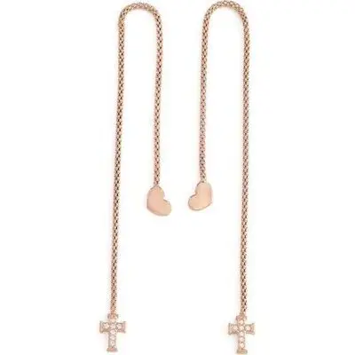 Amen Cuore Croce Cristalli Rose Gold (OABR2) Unisex JEWELRY