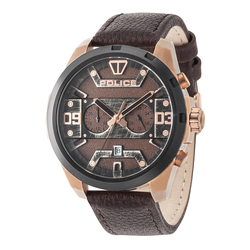 Police Dash PL.15365JSRB/12 Men's Watch Dualtimer 1 Police Dash PL.15365JSRB/12 Men's Watch Dualtimer