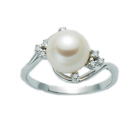 Miluna Jewels Women's Pearl Ring (PLI1286X) 1 Miluna Pli1286x (PLI1286X) JEWELRY