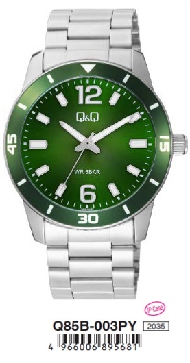 Q&q Gent Diver Only Time (Q85B-003PY) Men's Watch