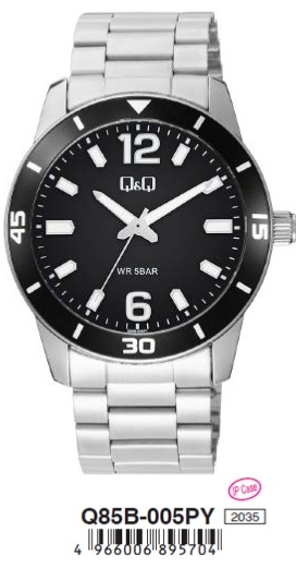 Q&q Gent Diver Only Time (Q85B-005PY) Men's Watch