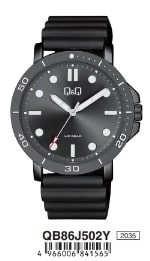 Q&q Attractive Qb86j502y (QB86J502Y) Men's Watch