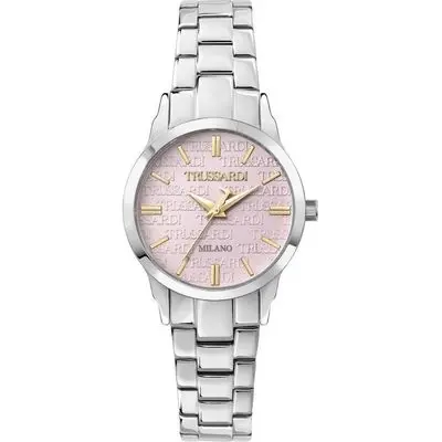 Trussardi T-Bent Pink Stainless Steel Dial Quartz R2453141508 Women's Watch