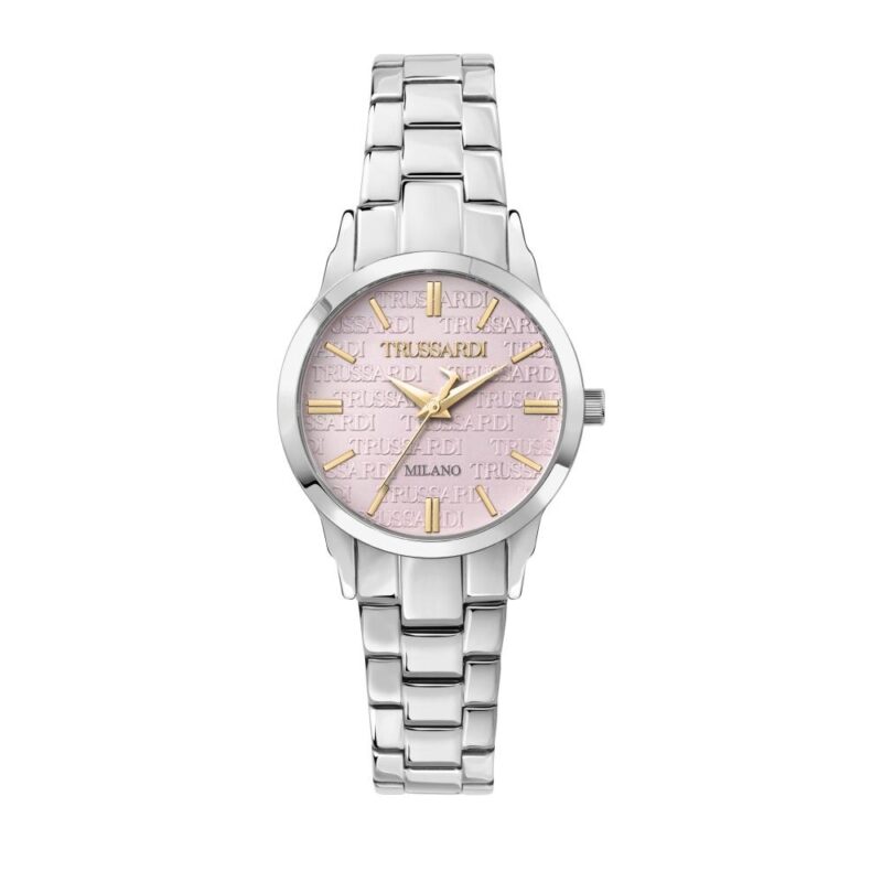 Trussardi T-Bent Pink Stainless Steel Dial Quartz R2453141508 Women's Watch