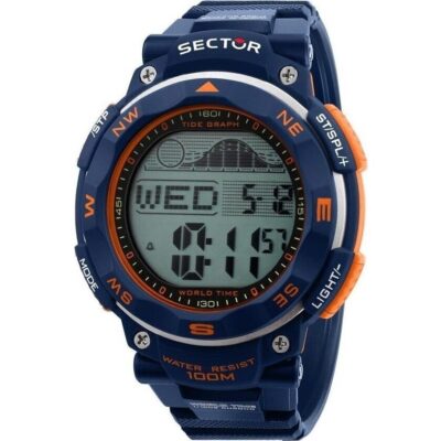 Sector EX-35 Digital Black Dial Quartz R3251534001 100M Men's Watch