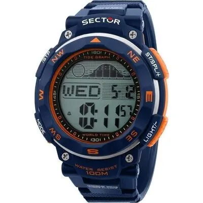 Sector EX-35 Digital Black Dial Quartz R3251534001 100M Men's Watch