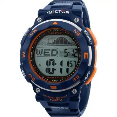 Sector EX-35 Digital Black Dial Quartz R3251534001 100M Men's Watch