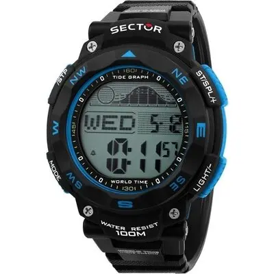Sector EX-35 Digital Black Dial Quartz R3251534002 100M Men's Watch