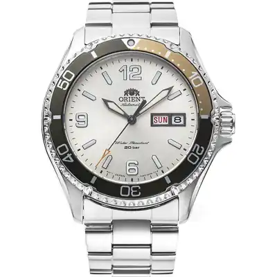 Orient Mako III Kamasu Stainless Steel Silver Dial Automatic Diver's RA-AA0821S19B RA-AA0821S39B 200M Men's Watch